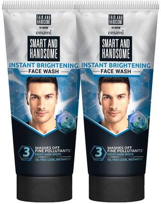 Smart & Handsome Instant Brightening |Washes off Fine Pollutants|150GM Each Face Wash