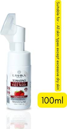 Lashika Tomatino Foaming  with Tomato, Curcumin, Potato & Vit C & B6 Face Wash