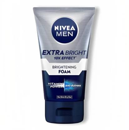 NIVEA MEN Extra Bright 10X Effect Brightening Foam Face Wash