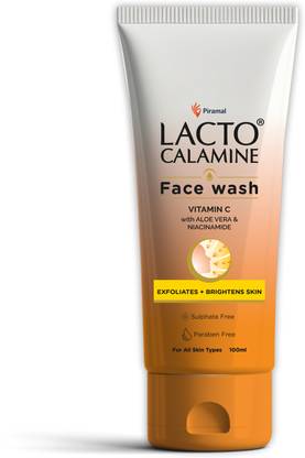 Lacto Calamine Vitamin C  with Aloe Vera & Niacinamide for Bright & Glowing Skin Pack1 Face Wash
