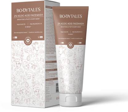 BODYTALES 2% Kojic Acid  | With Niacinamide & Alpha Arbutin | Reduces Dark Spots, Pigmentation & Blemishes | Cleanses & Brightens Skin | Non-Drying Formula | For All Skin Types Face Wash