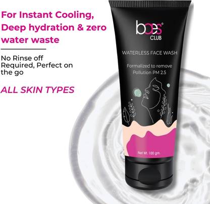 baes club Waterless  - Formalized To Remove Pollution PM 2.5 - 100g Face Wash