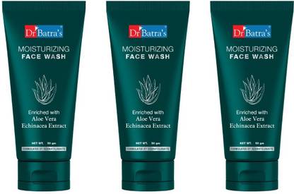 Dr Batra's Moi Moisturizing - 150ml (pack of 3, 50ml each) Face Wash