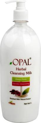 Opal Herbal Cleansing Milk– Deep Pore Cleansing, Nourishing & Hydrating, Enriched with Natural Extracts – Suitable for Face, Hands & Body Face Wash