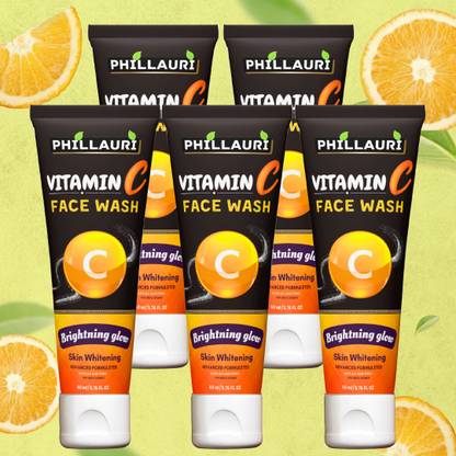 Phillauri Vitamin C Face wash For Cleanses skin gently(pack of 5) Face Wash