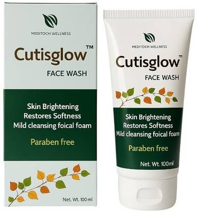 Cutisglow - Skin Brightening , Fades Blemishes, Hyperpigmentation, Dark Spots, Curcuma Longifolia Face Wash