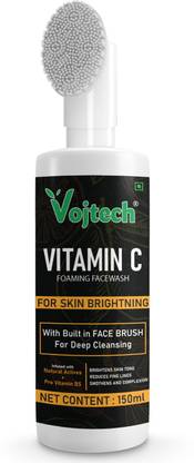 Vojtech Vitamin C  For Acne Prone & Bright Skin | Built-In brush | Men Women Face Wash