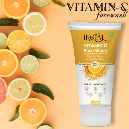IKOTAL Vitamin C  For Oil Control | Glowing Fresh Skin Tone For Men Women Face Wash