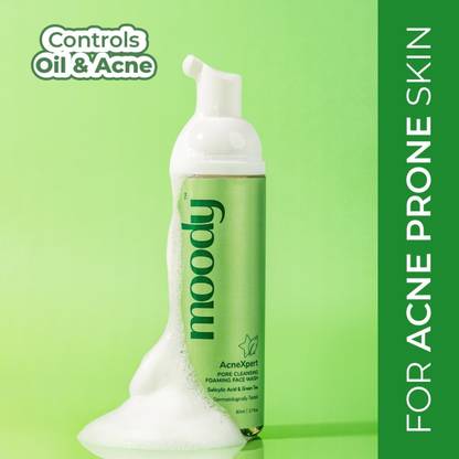 MOODY AcneXpert Foaming  Salicylic Acid & Green Tea Face Wash