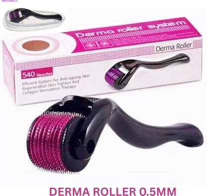 DREAM BELLA Derma Roller 0.5mm Improves Beard Growth And Smooths Hair Naturally Facial Atomizer