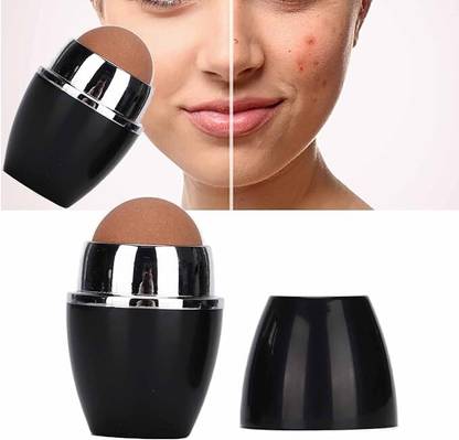 Kostech Oil Absorbing Face Roller Facial Volcanic Stone Oil Absorber Washable & Reuseble Facial Atomizer