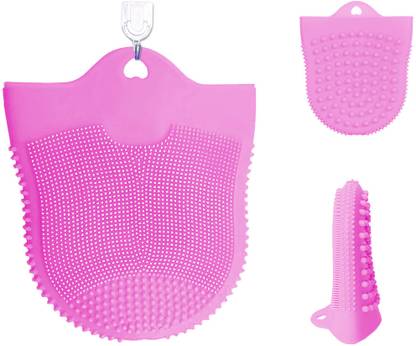 Gleva Face Scrubber Massage Glove, Silicone Body Massaging Brush for Exfoliating Facial Atomizer