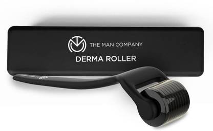 THE MAN COMPANY Derma Roller for Men | For Scalp & Beard | Activates Hair Follicles | 540 (0.5 mm) Chromium micro-needles with Titanium Finish | Safe & Effective | Easy To Use Facial Atomizer