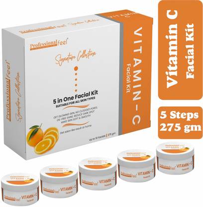 PROFESSIONAL FEEL Vitamin C Radiant facial kit herbal for woman & man for glowing lustrous
