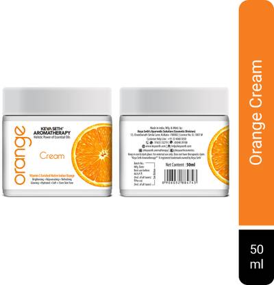 KEYA SETH AROMATHERAPY Skin Defence Orange Cream- Light Moisturizing, Quick Absorbing, Skin Repairs & Rejuvenation Enriched with Pure Orange Essential Oil and Vitamin C.