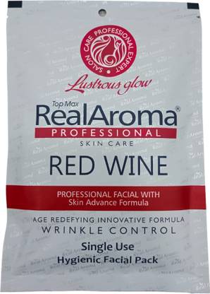 Topmax real aroma REALAROMA PROFESSIONAL RED WINE FACIAL SINGLE USE 72G