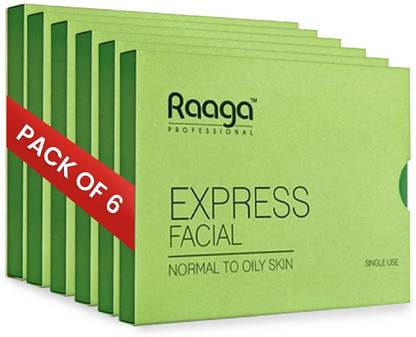 RAAGA PROFESSIONAL Express Facial Kit | Normal to Dry Skin, 35 g
