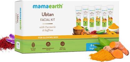 Mamaearth Ubtan Facial Kit With Turmeric & Saffron For Glowing Skin
