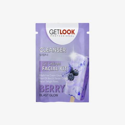 getlook Berry Blast Glow Ice Cream Facial Kit For Instant Glow With berry Infused Facial