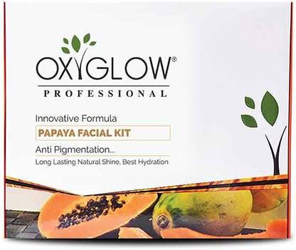 oxy glow herbals Papaya Facial Kit|Tanned and Pigmented skin|Clear Pores|Remove Impurities