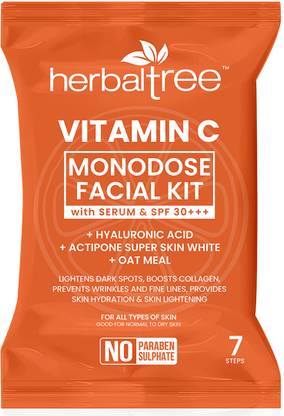 Herbal Tree Vitamin C Facial Kit for Lightens Dark Spots & Boost Collagen for Women & Men