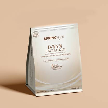 SPRING H2O D-Tan Anti Aging Facial Kit For Whitening With Tan Removal & Deep Cleansing