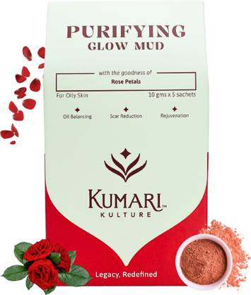 Kumari Kulture Purifying Glow Mud | Rose & Multani Mitti | Oil Control Face Pack