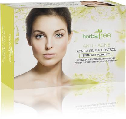 Herbal Tree Anti Acne & Pimple Control Facial Kit for Rejuvenates skin, Prevent Pimples & Wrinkles
