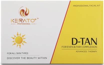 KERATOPLUS PROFESSIONAL D-TAN Facial Kit | For All Skin Types | For Even And Fair Complexion