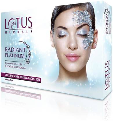 LOTUS Herbals Radiant Platinum Cellular Anti Ageing Facial Kit
