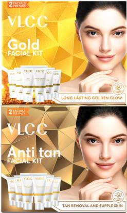 VLCC Gold Facial Kit and Anti Tan Facial Kit