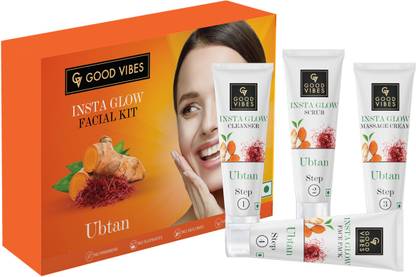 GOOD VIBES Ubtan Insta Glow Facial Kit