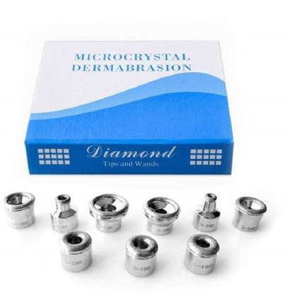 GLOANCE Microdermabrasion Exfoliator Home Facial Dermabrasion Tool Derm 9Tips
