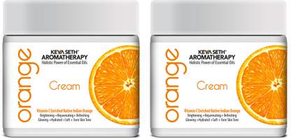 केया सेठ एरोमाथेरेपी स्किन डिफेंस ऑरेंज क्रीम- लाइट मॉइस्चराइजिंग, क्विक अब्सॉर्बिंग, स्किन रिपेयर्स और रेजुवेनेशन प्योर ऑरेंज एसेंशियल ऑइल और विटामिन C से एनरिचड है। 100 g