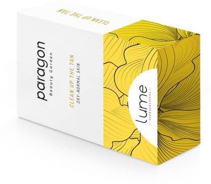 Lume Clean up The Tan 5 Step Single Usage Facial Kit For Dry and Normal Skin, Professional Salon Range Skincare Kit