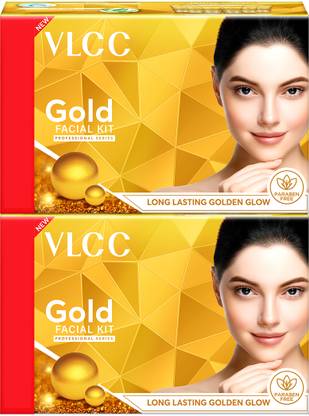 VLCC Gold Facial Kit with FREE Rose Water Toner