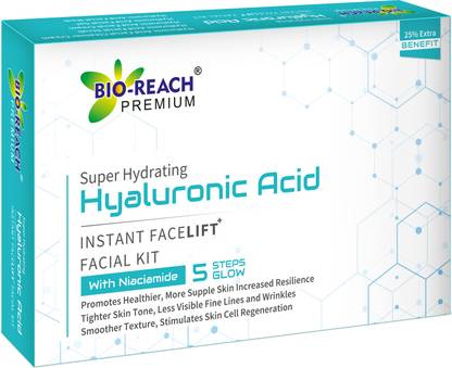 BIO-REACH SUPER HYDRATING HYALURONIC ACID INSTANT FACELIFT+ FACIAL KIT WITH NIACINAMIDE