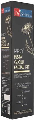 Dr Batra's PRO+ Insta Glow Facial Kit Enriched With Echinacea Extract And Vitamin B3 - 250 gm
