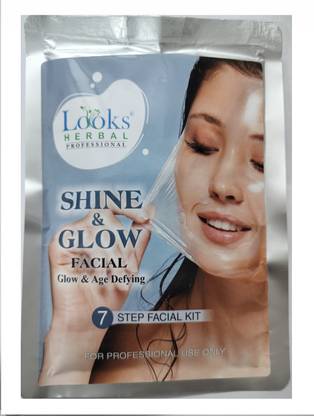 Looks Herbal Shine & Glow Facial (Glow& Age Defying 7 Step Facial )Kit