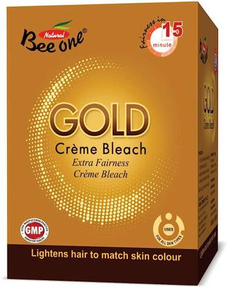 BEE ONE GOLD FACIAL BLEACH CREAM for Unwanted Facial Hair, Dark Spot & Tan Remover