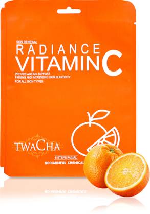 TWACHA 6 Steps Radiance Vitamin C Facial Kit for Brightening & Ageless Skin