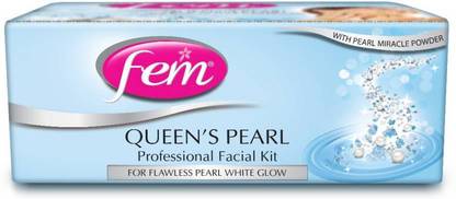 Fem Queen's Pearl Facial Kit 310g for Pearly White Glow & Even Skin Tone