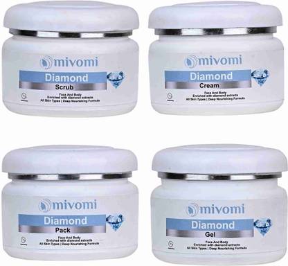 MIVOMI Diamond Facial Kit 250 gm x 4