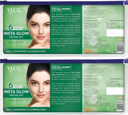 VLCC Salon Series Insta Glow Facial Kit ( 6 Facials ) (Pack of 2)