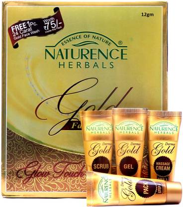 NATURENCE HERBALS 24 Carat Gold Facial Kit