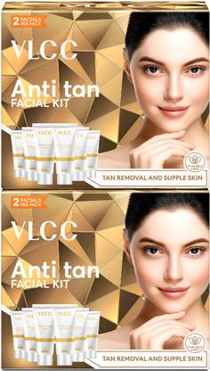 VLCC Anti Tan Facial Kit - Power of 25 Vital Ingredients,Fights Sun Tan