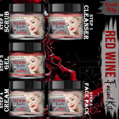 Pratibimb Transform Your Skincare Routine with Our Complete Red Wine Facial Set