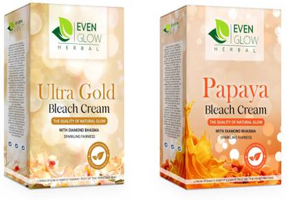 Even Glow Papaya Fruit Facial Bleach Cream Renew and Revitalizes Damaged Skin Cell .