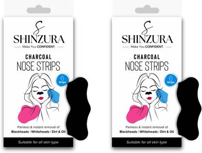 Shinzura Charcoal Nose Strips for Blackhead Removal 6 Strips