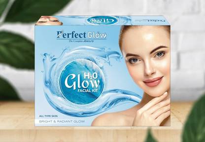 Perfect Glow Professional Feel H2O Glow Facial Kit, Premium Range For Fairness, Whiting, Skin, Instant Glow, Way to use facial kit , instant Result Without Damage Skin (Set of 5) (250 g)